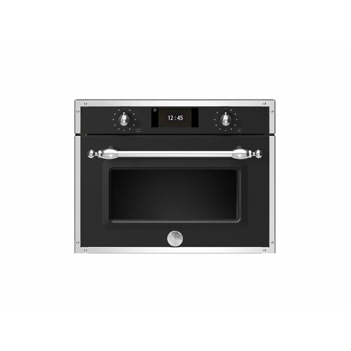 F457HERMWTAC Компактный духовой шкаф Bertazzoni, комбинированный с микроволновой печью, 60x45 см Слоновая кость / медь