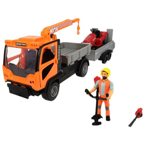 Игровой набор Dickie Toys Городской садовник 3838006 набор техники dickie toys playlife offroad set 3838003 1 24 38 см синий желтый зеленый