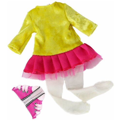 фото Набор одежды с обувью "ася солнечный глянец" для куклы 26-34 см весна