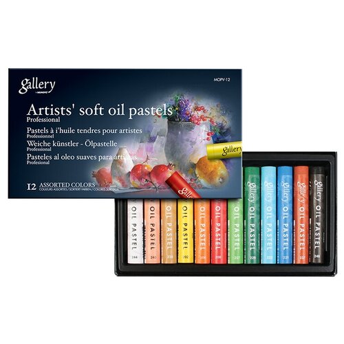 MUNGYO Gallery Набор пастели Artists' Soft Oil Pastels, 12 цветов разноцветный