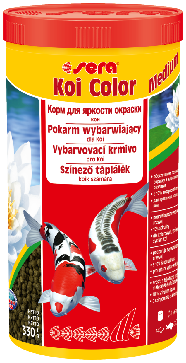 Sera Корм для рыб Koi Color Medium 1000 мл (360 г) - фото №1