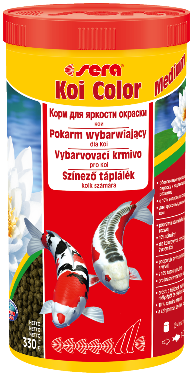 Корм для прудовых рыб Sera KOI COLOR medium 1л