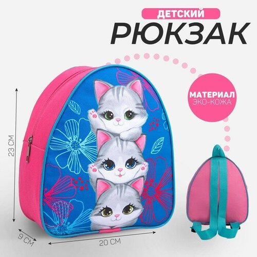 maxitoys рюкзак котята Рюкзак детский «Котята», 23×20,5 см, отдел на молнии