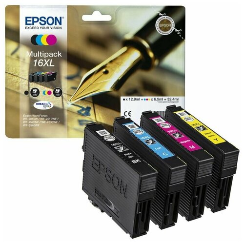 Комплект картриджей Epson C13T16364010, 450 стр, многоцветный чернила краска inktec для принтеров epson stylus workforce workforce pro 100 гр 4 штуки