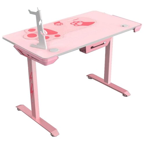 фото Компьютерный стол eureka ergonomic i1-s, шхг: 114х60 см, цвет: розовый