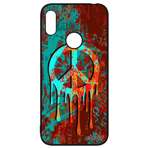 фото Чехол на y6 2019, "peace and love" символ рисунок utaupia