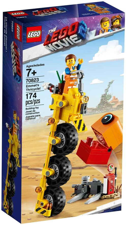 Конструктор LEGO The LEGO Movie 70823 Трехколёсный велосипед Эммета, 174 дет.