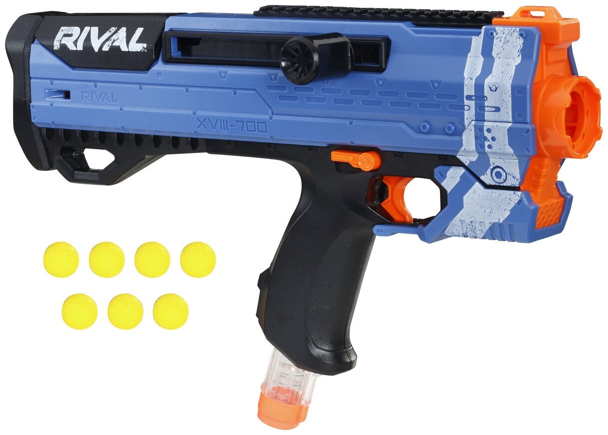 Бластер Nerf Райвл Гелиос XVIII-700 (E3108121/E3378121/E3379121), синий