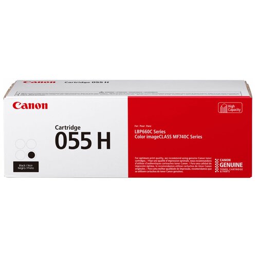 Картридж Canon 055HBK (3020C002), 7600 стр, черный