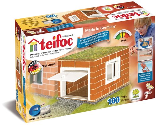 Конструктор TEIFOC Junior TEI4060 Гараж, 100 дет.