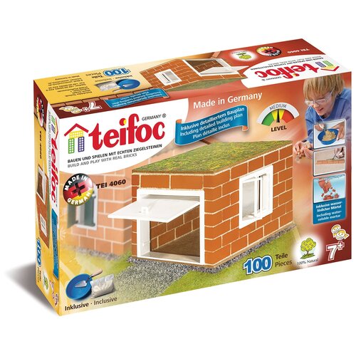 Конструктор TEIFOC Junior TEI4060 Гараж, 100 дет. строительный набор teifoc гараж 100 дет