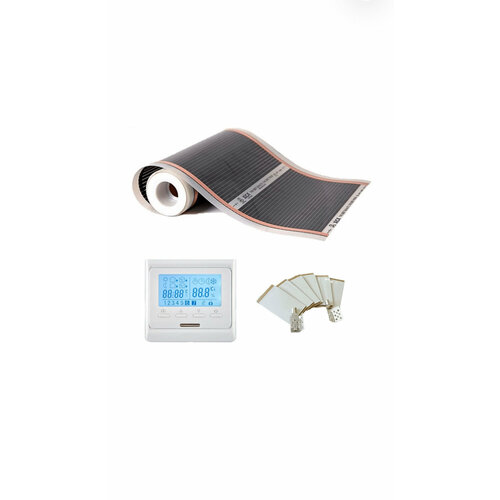 Комплект инфракрасный пленочный теплый пол Rexva Xica XM 310 ширина 1 длина 6 метров и электронный терморегулятор 5550₽