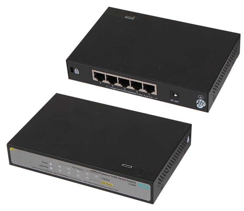 Коммутатор HP OfficeConnect 1420-5G-PoE JH328A 667000₽