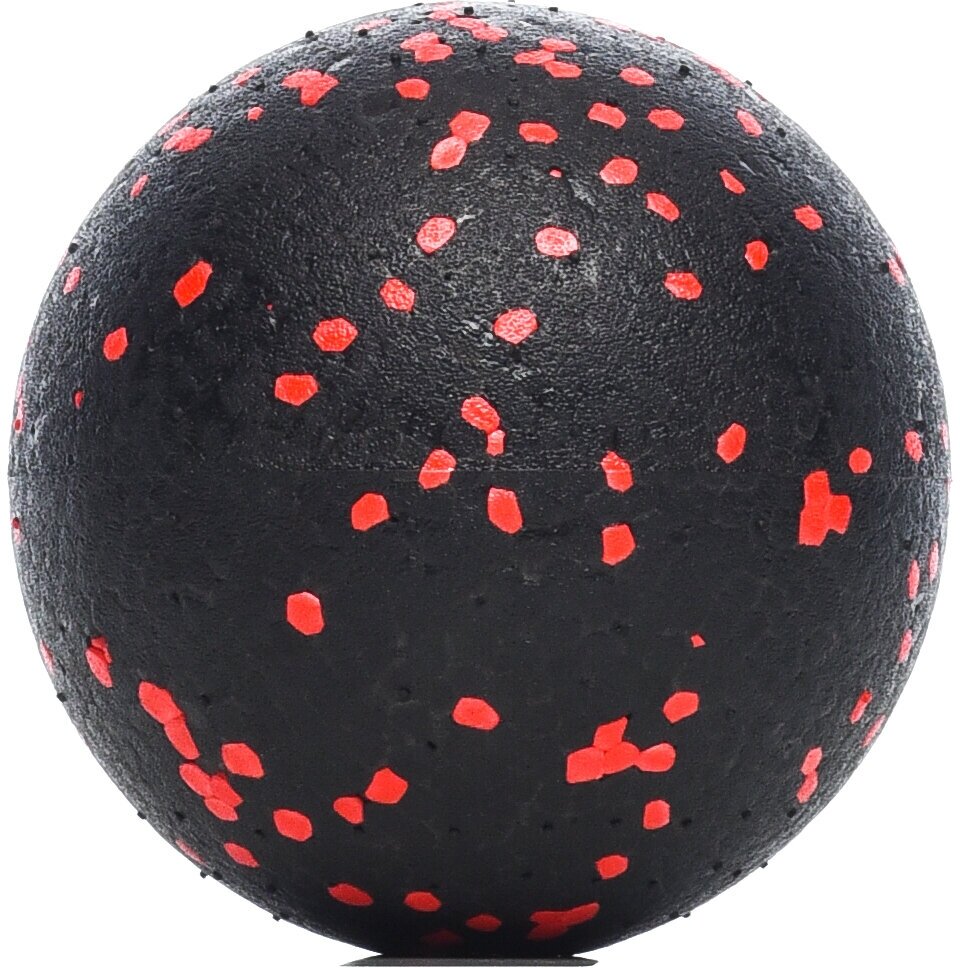 Мяч массажный / Мяч для МФР / Шарик массажный, 8 см черно-красный