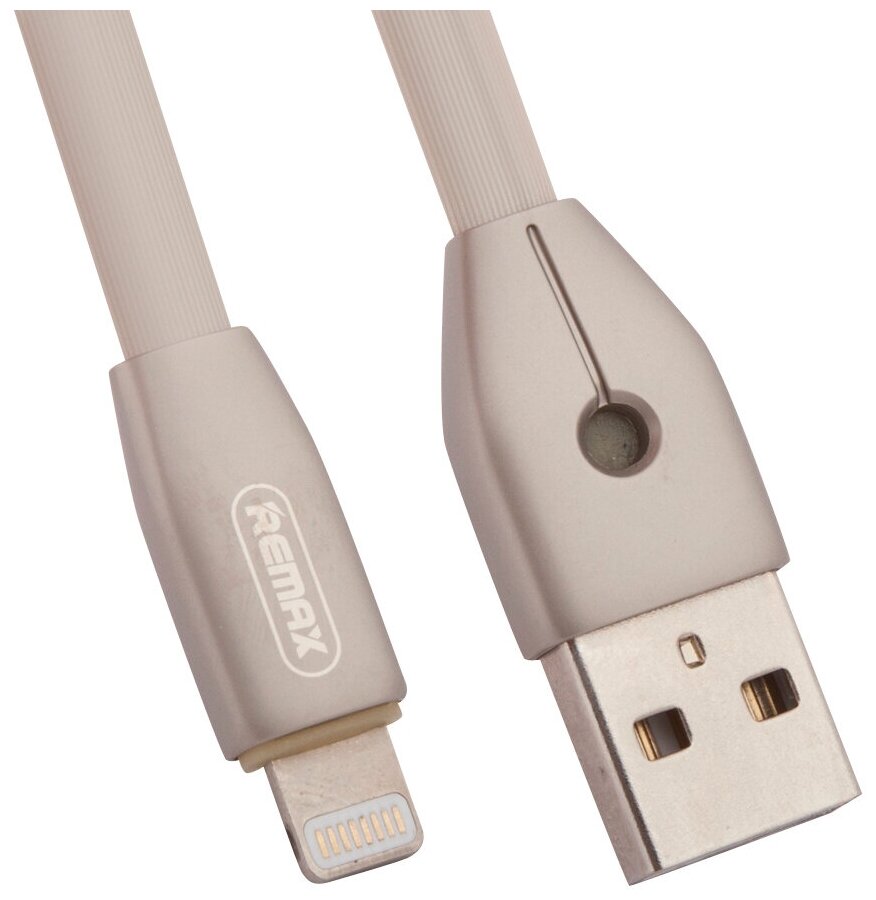 USB кабель Remax Kinght Series Cable RC-043i для смартфона Apple 8-pin, золотой