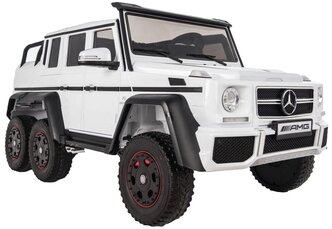 RiverToys Автомобиль Mercedes-Benz G63 AMG 4 WD X555XX, белый