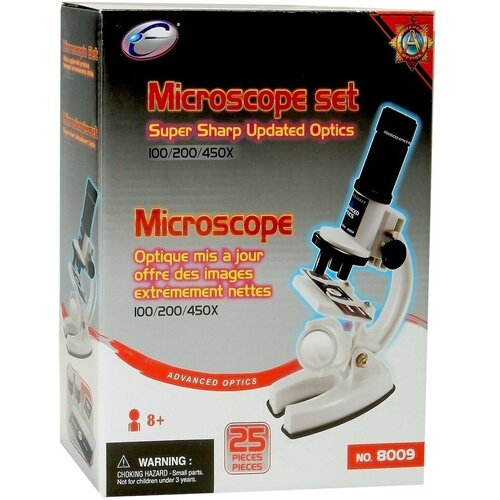 Набор для опытов с микроскопом и аксессуарами, 25 предметов