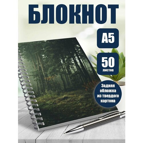 Тетрадь в клетку фотографии Природа Лес.