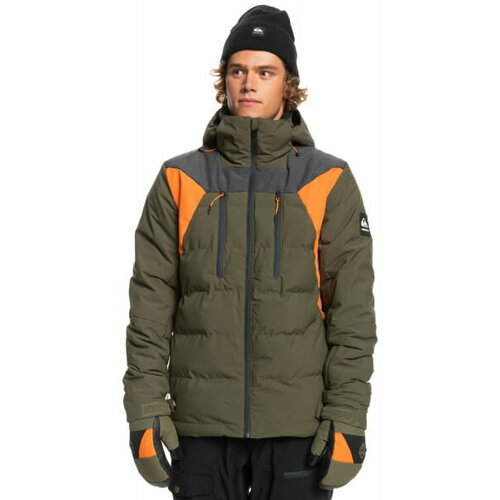 Куртка спортивная Quiksilver, размер XL, коричневый куртка quiksilver размер xl 16 коричневый