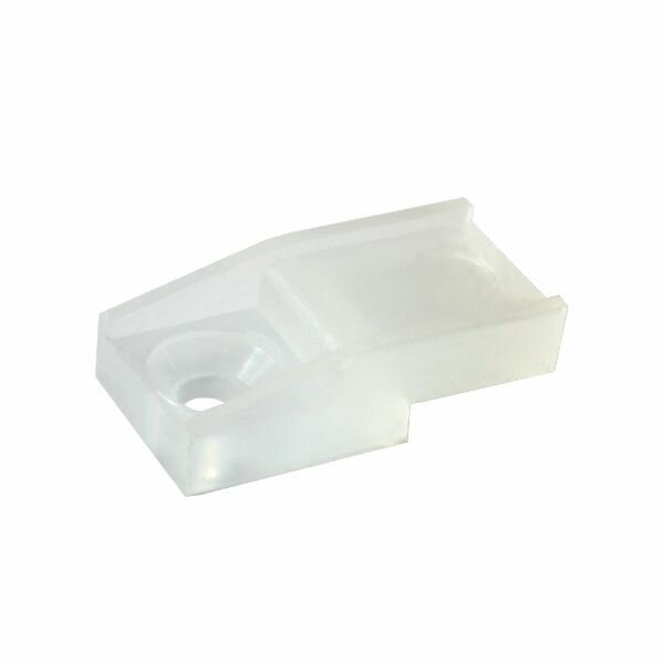 Стеклодержатель крепление для стёкол и зеркал (кляймер), пластик, цвет прозрачный - 10 шт