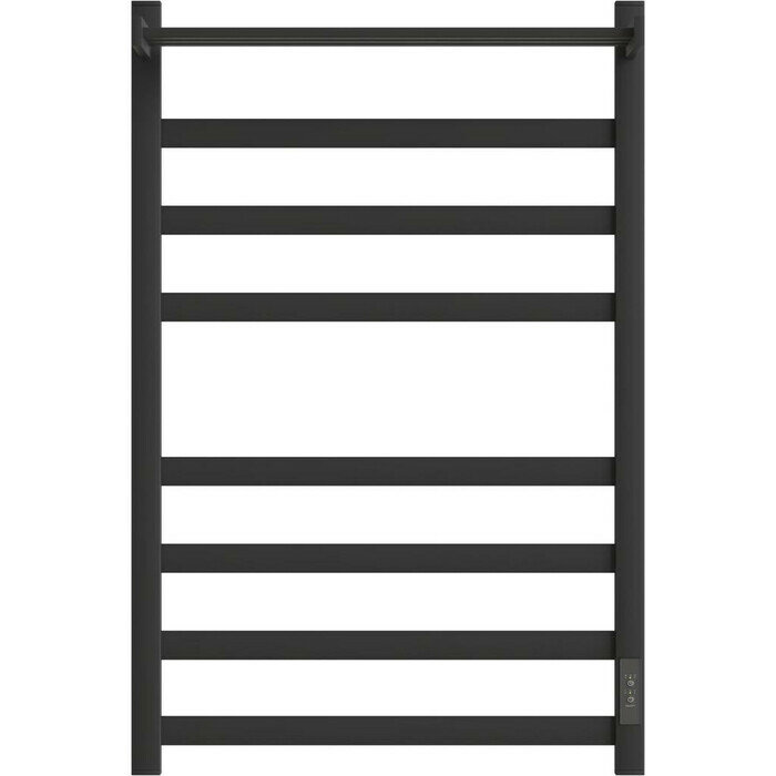 Полотенцесушитель электрический Point Меркурий П7 500x800 с полкой, диммер справа, черный (PN83858PB)