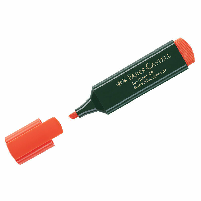 Текстовыделитель Textliner 48, оранжевый Faber-Castell - фото №1