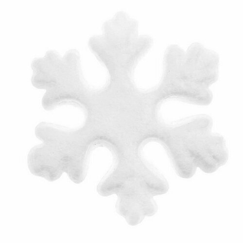 Основа для творчества и декорирования Снежинка, набор 15 шт, размер 1 шт. 7.2 x 2.8 см