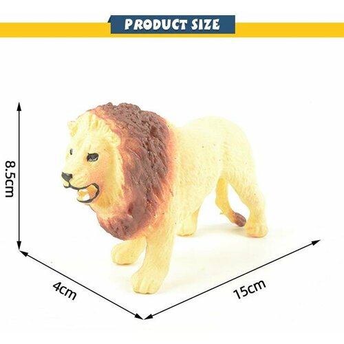 Фигурка Abtoys Юный натуралист Дикие животные и птицы Лев, термопластичная резина фигурка юный натуралист дикие животные и птицы пума термопластичная резина 1 шт