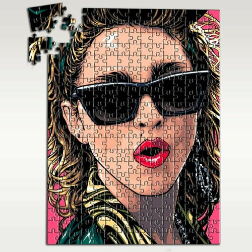 Пазл картонный 39,5х28 см, размер А3, 300 деталей, модель музыка Madonna - 8919 П пазл картонный 39 5х28 см размер а3 300 деталей модель музыка madonna 1702