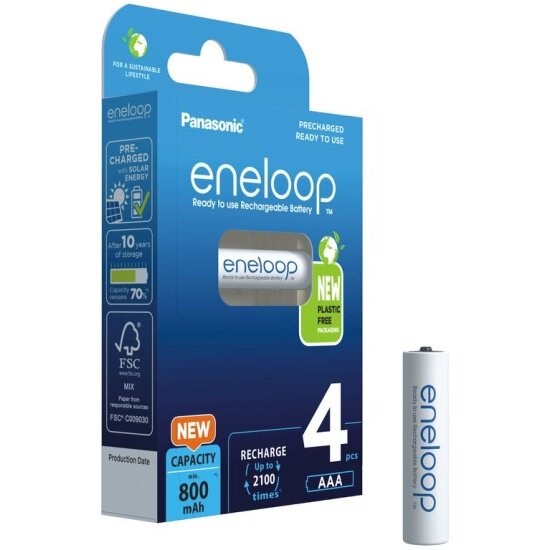 Аккумулятор Eneloop Panasonic LR03 AAA 800 mAh (уп 4 шт)