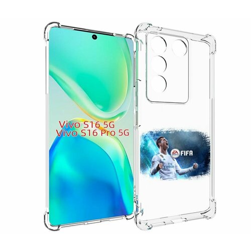 Чехол MyPads FiFA логотип для Vivo S16 5G / S16 Pro 5G / V27 / V27 Pro задняя-панель-накладка-бампер чехол mypads dota 2 логотип 2 для vivo s16 5g s16 pro 5g v27 v27 pro задняя панель накладка бампер