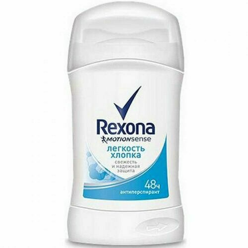 Дезодорант REXONA С экстрактом хлопка, стик 45мл дезодорант rexona кристалл чистая вода стик 45мл