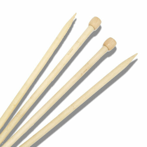 Спицы прямые бамбуковые №12мм, длиной 35см, 2шт. инструмент для вязания gamma kn2н спицы прямые 4 0 мм 35см