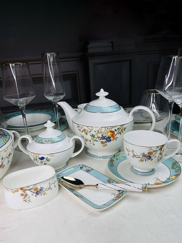 фото Чайный сервиз Lenardi "Hanomi", костяной фарфор, 16 предметов