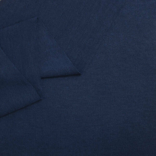 Трикотажная ткань темно-синяя, 450 г/м2