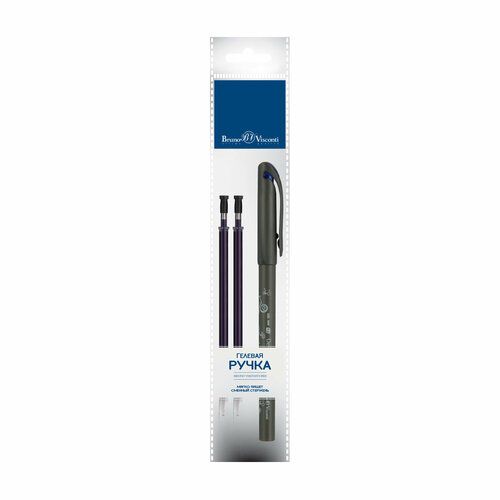 Ручка DeleteWrite Art. Boys со стираемыми чернилами 0.5 ММ, синяя С двумя запасными стержнями