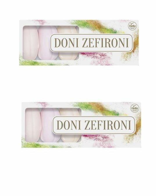Нева кондитерская фабрика Зефир на сахаре "Doni Zefironi", 210 г, 2 шт