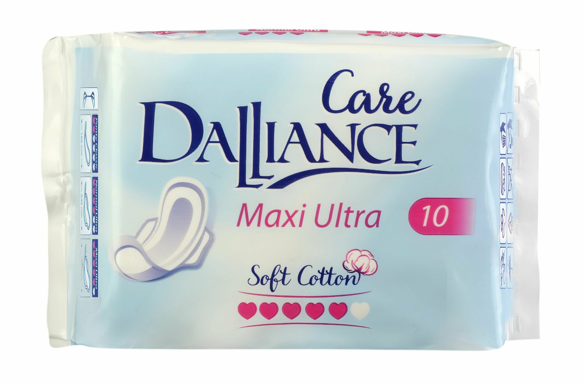 Прокладки гигиенические DALLIANCE CARE Maxi Ultra, 10 шт