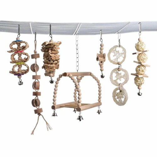 Zoostore Malinki набор деревянных игрушек в клетку для птиц