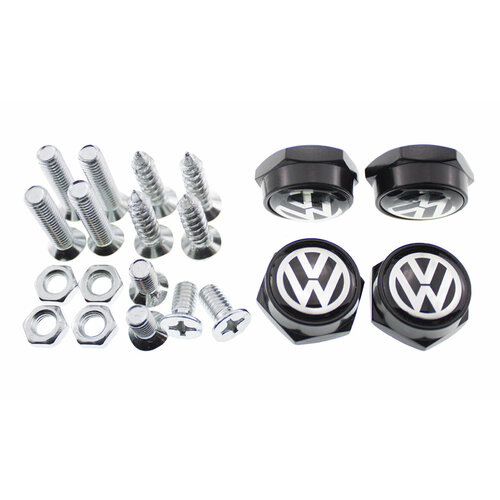 Болты для номерных знаков Volkswagen / Фольксваген Black