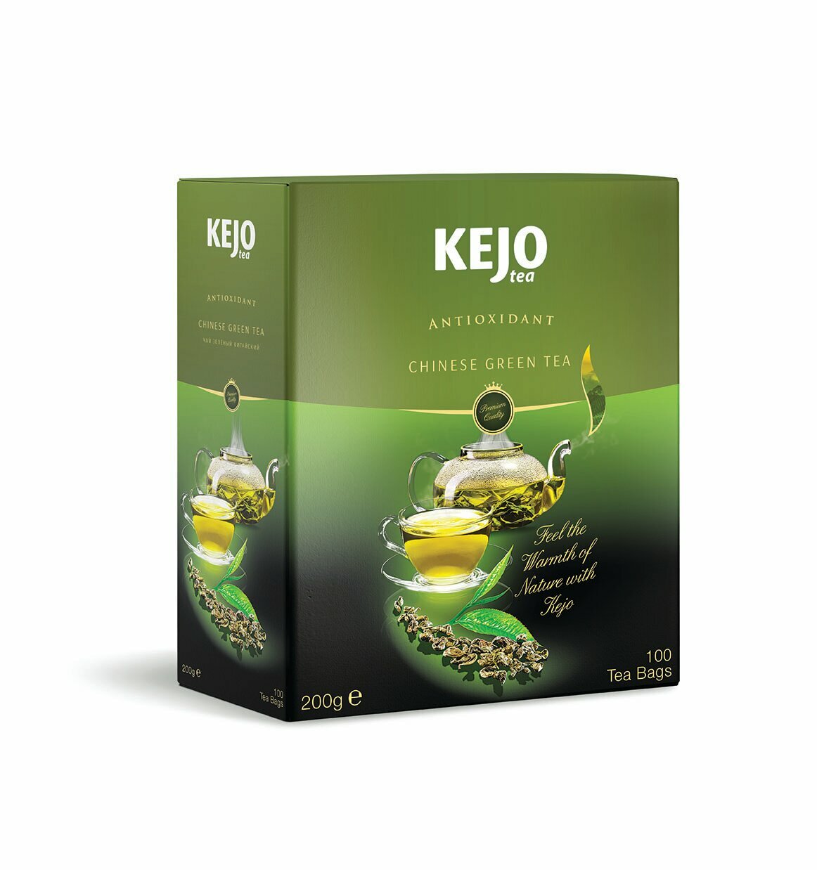 Чай зеленый ANTIOXIDANT CHINESE GREEN TEA KejoTea 100 шт - фотография № 1