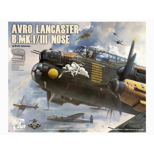 сборная модель avro lancaster b mk i iii with full interior BF-008 Border Model Носовая часть Avro Lancaster B. MK. I/III (с полным интерьером) (1:32)