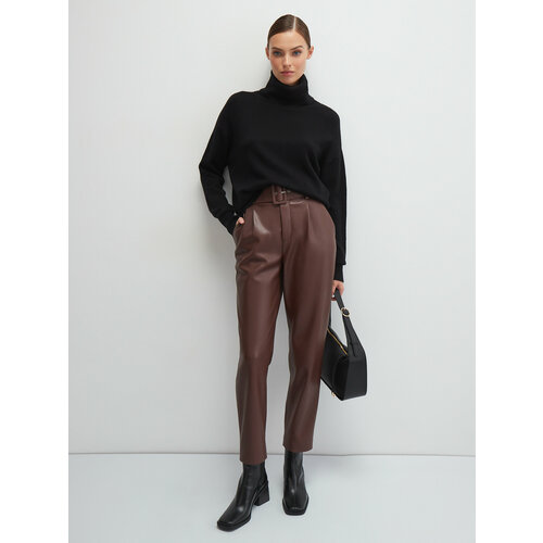 Брюки дудочки Vittoria Vicci, размер S, коричневый брюки дудочки baon размер s коричневый