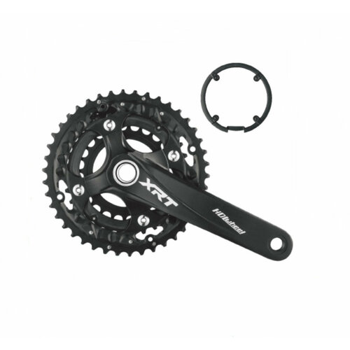 фото Система hdl wheel xrt hdl-lzs1003, 24/32/42t, 10 ск, 170 мм, hollowtech 2, алюминий, звезда сталь черный hdlwheel