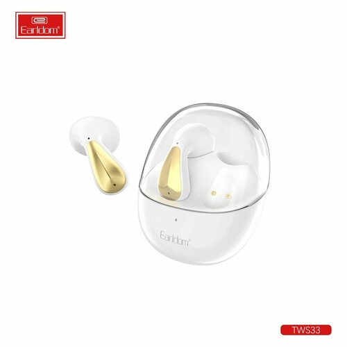 Наушники Earldom TWS33 NEW airpods Bluetooth внутриканальные с микрофоном, белый белый, white
