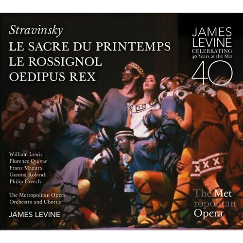 AUDIO CD Stravinsky. Le sacre du printemps. Le rossignol. Oedipus Rex. Metropo; itan Opera. Levine. 2 CD stravinsky le sacre du printemps