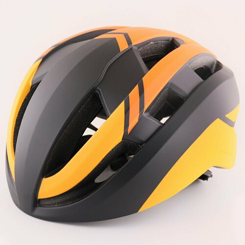 фото Шлем велосипедный (матовый, черно-оранжевый) ho-06 нет бренда