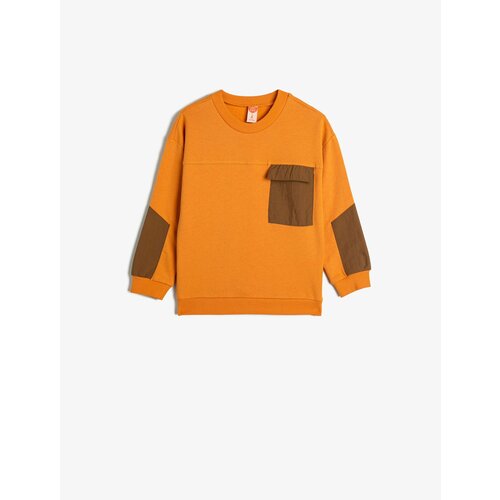 Свитшот KOTON, размер 6-9 месяцев, оранжевый куртка koton размер 6 9 месяцев оранжевый