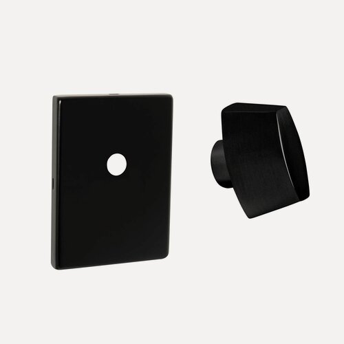 Изображение товара Комплект Fuaro накладка под шток ESC 486-O RL и вертушка CB-RL BL-24 черный