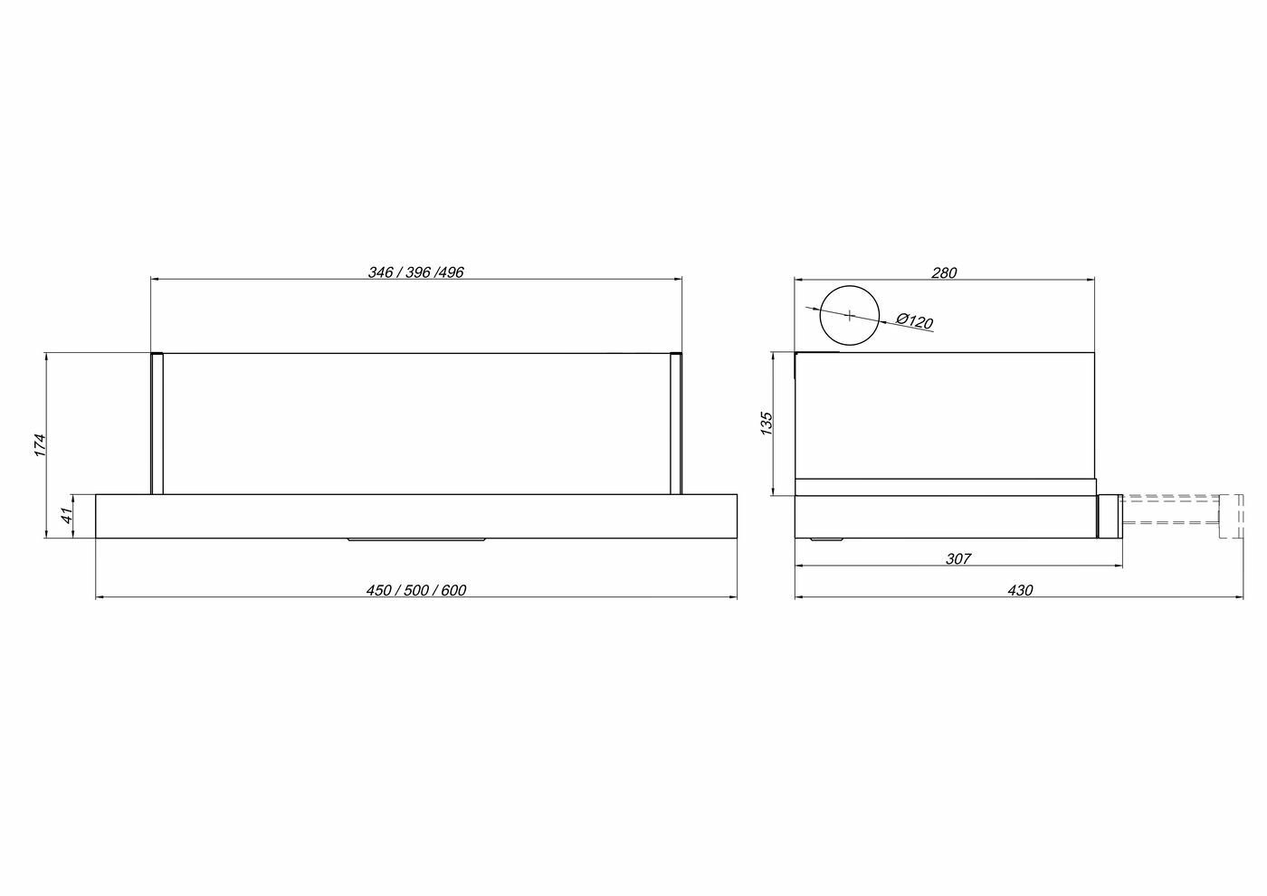 Кухонная вытяжка Elikor: Интегра GLASS 60Н-400-В2Д нерж/стекло черное - фото №2